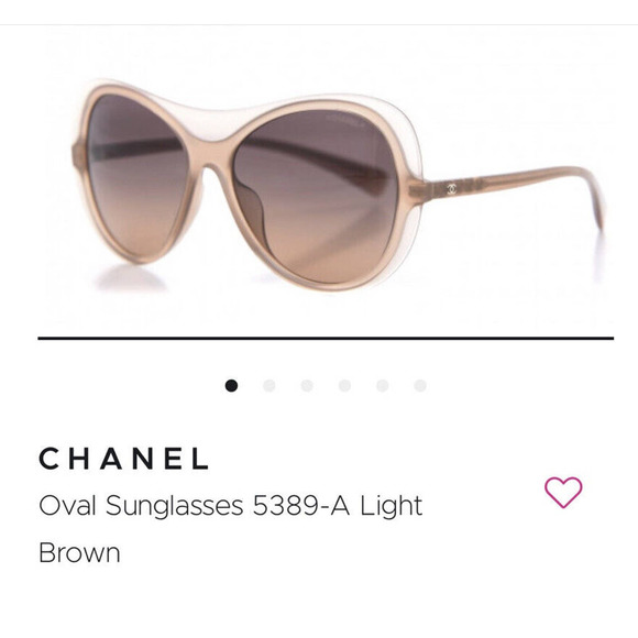 CHANEL Sunglasses Oversized Oval Style 5389 Light Brown Fall Sunnies - Picture 2 of 16